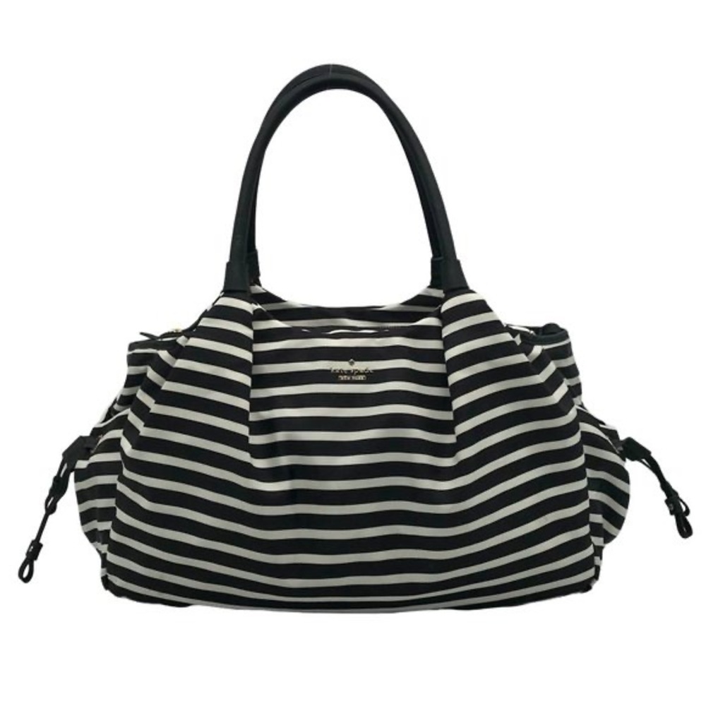Kate spade black & white striped diaper bag